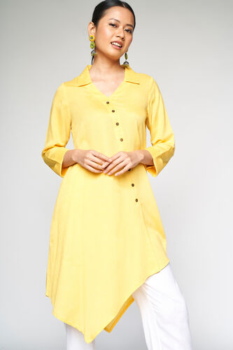 Asymmetric Tunic, Yellow, image 1